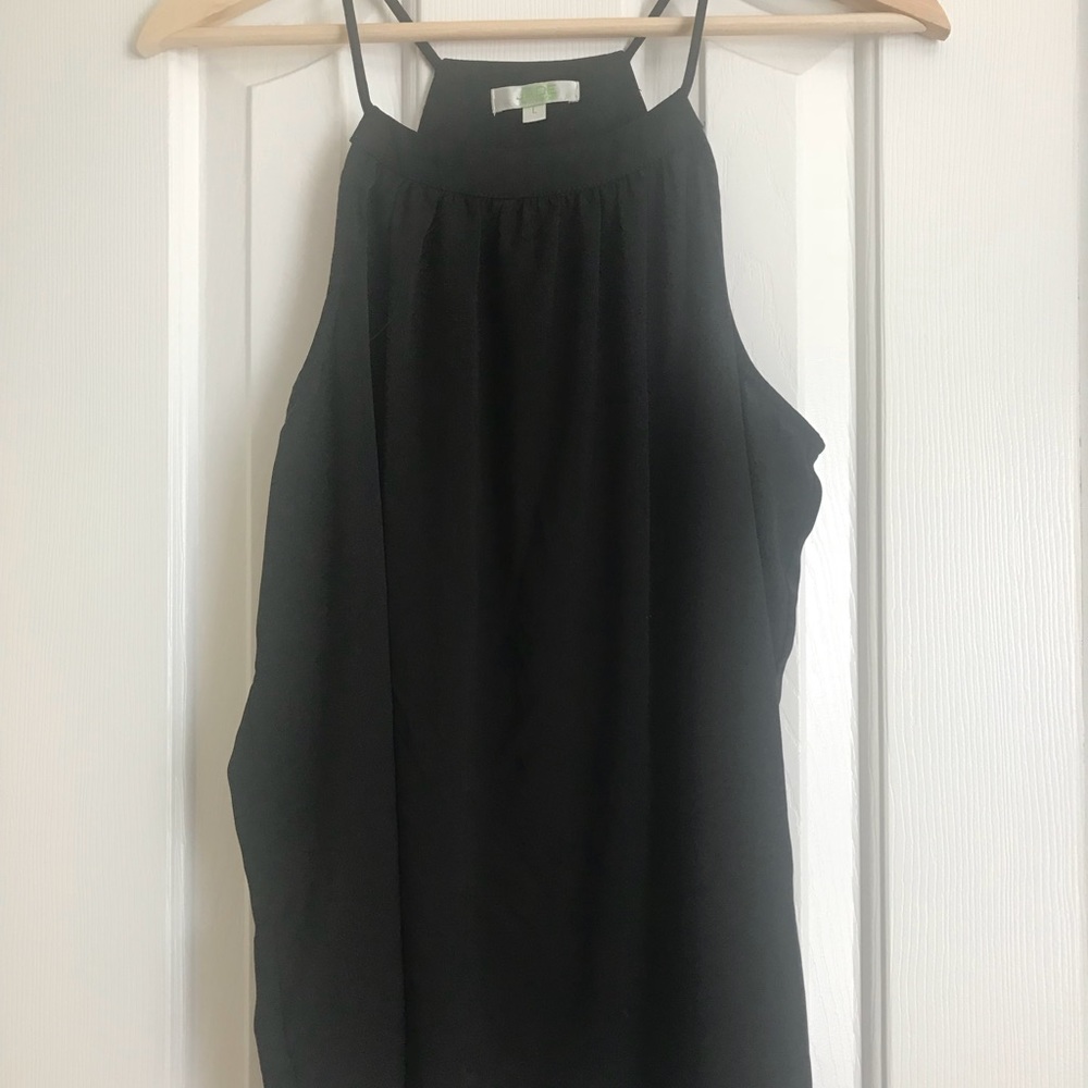 Jade - Strappy Black Tank